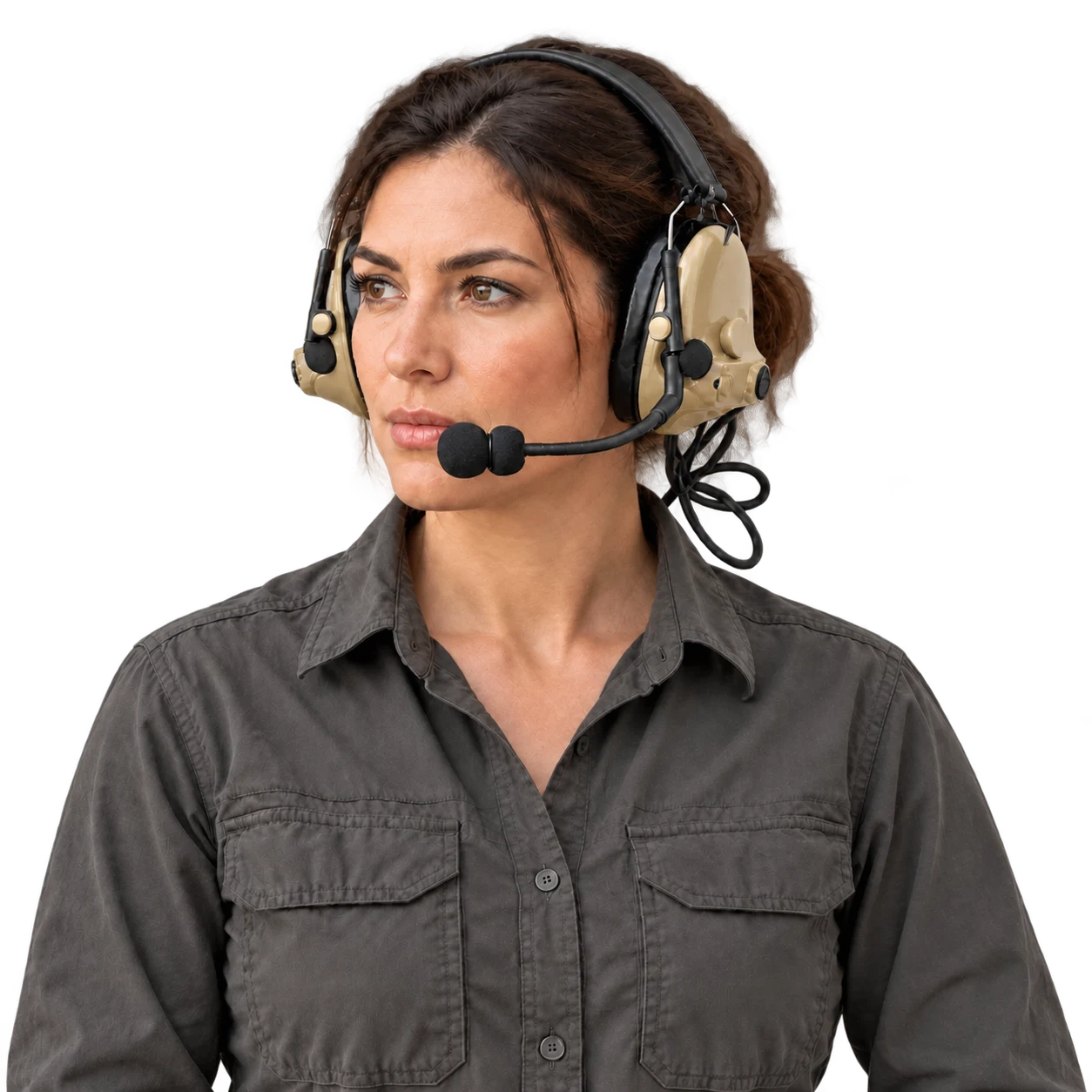 Tan gear in use