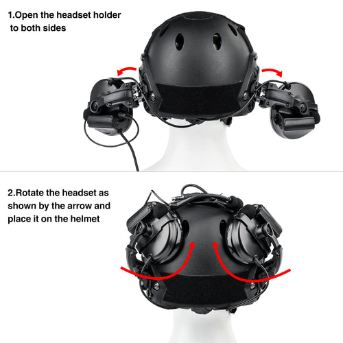 Rotating Helmet Rail Mount Kit